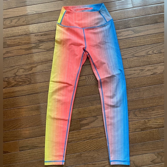 Splits59 Pants - Blue yelllw orange ombré Splits59 leggings size XS
